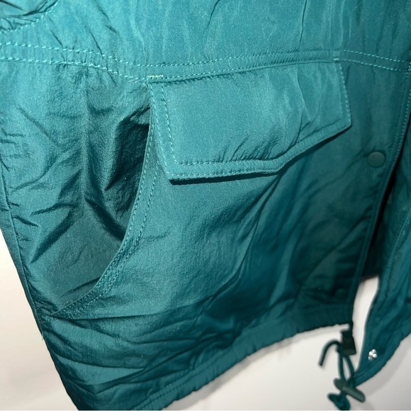 Free People Movement Off The Bleachers Coaches Women's Jacket Emerald Green Sm - Picture 10 of 14
